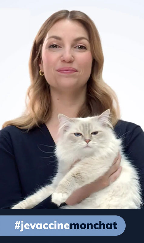 Femme avec chat